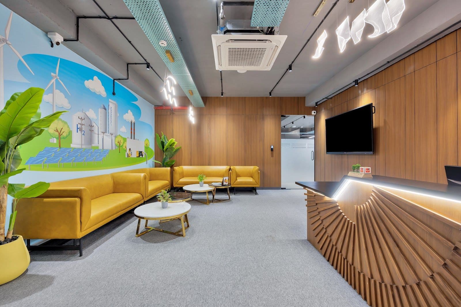 Lounge: reception and breakout seating
